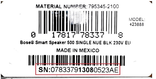 Serial Number SP Loa
